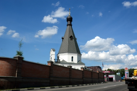 Church chapel Matrona of Moscow - "Matronovskaya church."   At 33 km of Moscow Ring Road intersection with the Warsaw highway,  "Matronovskaya Church" is guarded by nuns female "Pokrovsky Monastery." 18.07.2012のeditorial素材