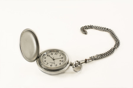 Old pocket watch with a two-headed eagleの写真素材