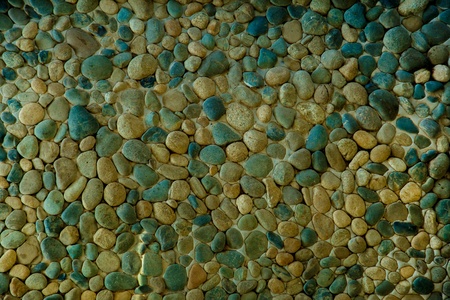 Multicolored pebble cover
