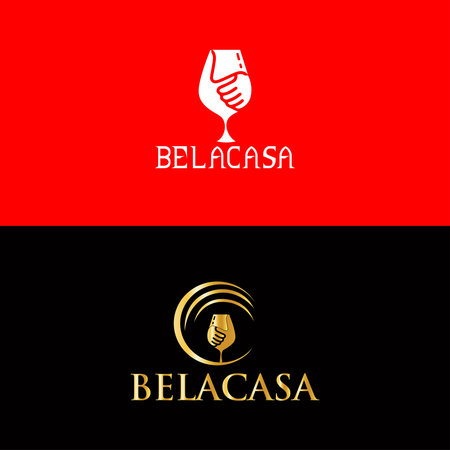 BELACASA combine logo design and modern logoのイラスト素材