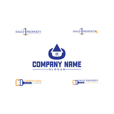 Real eState Branding Logo Design For Construction Real eState Businessのイラスト素材