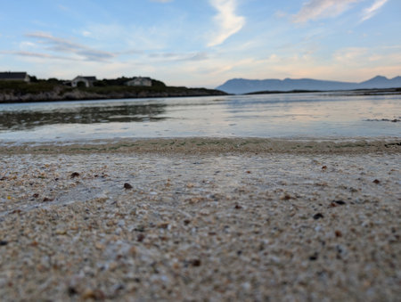 Norway Sand Coastal Shoreline Serenityの写真素材