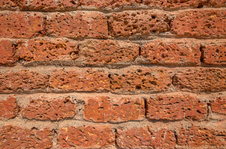 Red brick wall backgroundの写真素材