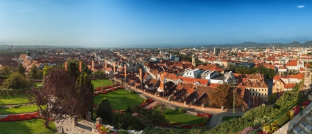 Graz is the second largest city in Austria after Vienna の写真素材