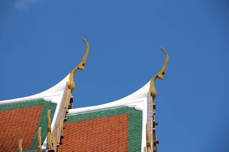 Thailand old cultural roof.の写真素材