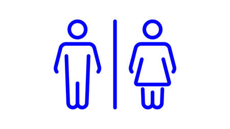 line man and woman Iconのイラスト素材