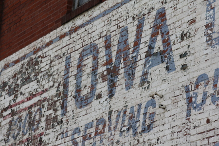 Iowa Brick Wallの写真素材