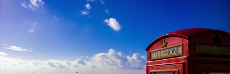 phone box bannerの写真素材