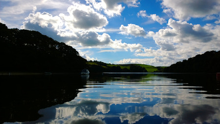 2013 Dartmouth estuary, Devon UK lovely sky and reflections on the dart estuary, totnes dartmouth...