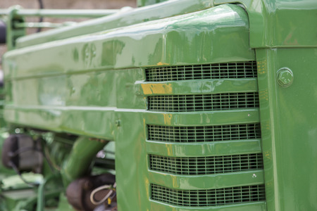 Wadebridge Cornwall UK June 6 2015  Showing an old tractorのeditorial素材