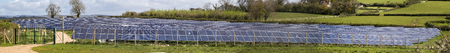 Newton abbot, Devon, UK,  May 3 2016 - Showing a multi image stich and panarama of a solar...