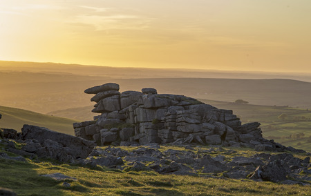 Various shots at Staple Tor on Dartmoor National Park in Devon UK