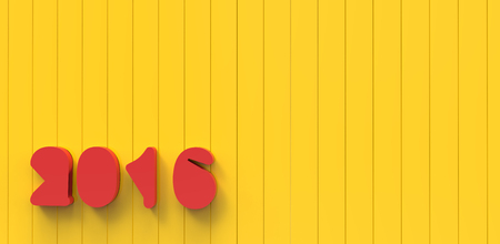 2016 written on yellow striped background