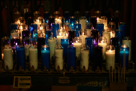 Candlelights in the darknessのeditorial素材