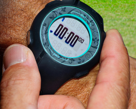Starting the stopwatch before exercise
