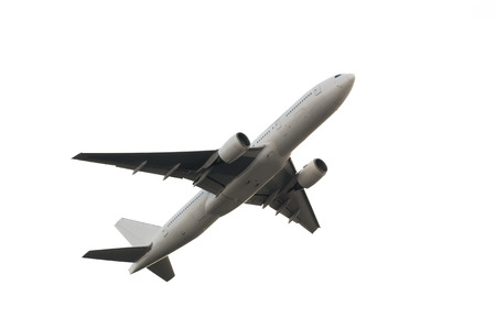 Airplane taking off from the airport.の写真素材