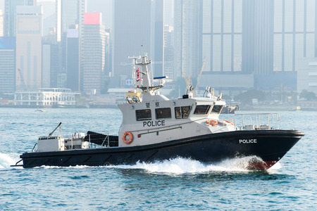 Marine Police in Hong Kongのeditorial素材