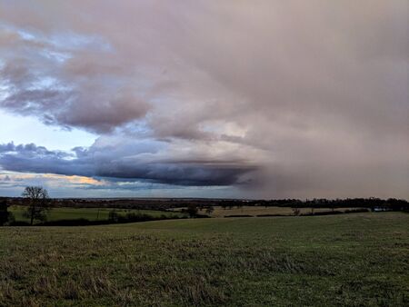 background of a beautiful brittish countryside, farmland