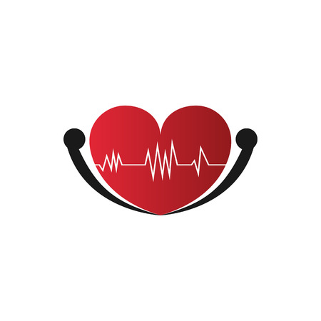 Vector health care icon for branding and identity illustration.
