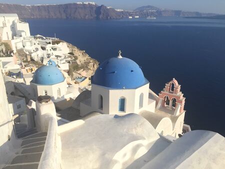 Churches of Santoriniの写真素材