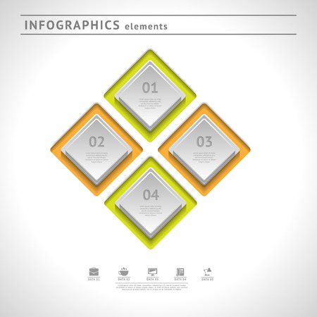 Business infographics elements. Modern design template. Abstract web or graphic layout with space for textのイラスト素材