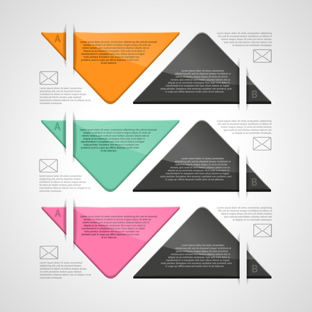 Business design template illustrationのイラスト素材