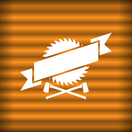 Sawmill design illustrationのイラスト素材