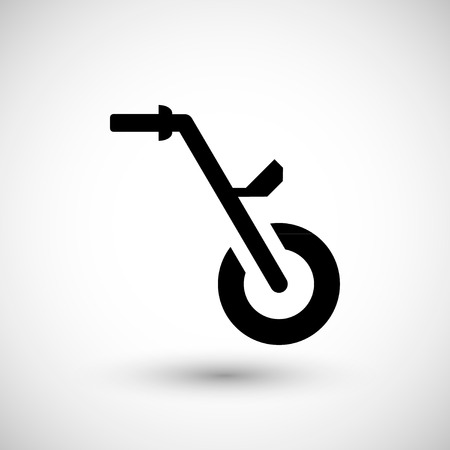 Odometer tool icon isolated on grey. Vector illustrationのイラスト素材