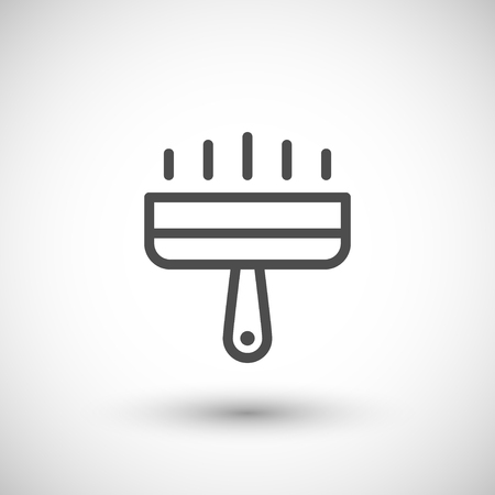 Plastering line iconのイラスト素材