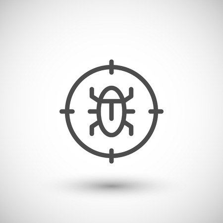 Disinfestation line iconのイラスト素材