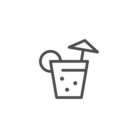 Cocktail line iconのイラスト素材
