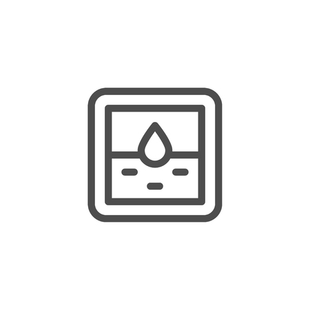 Water filter line iconのイラスト素材