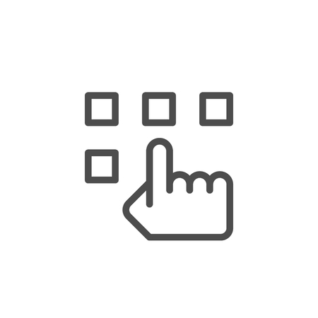 Choice line icon Vector illustration.のイラスト素材