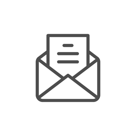 Mail line icon Vector illustration.のイラスト素材