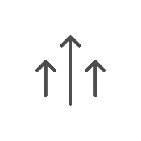 Direction arrows line icon