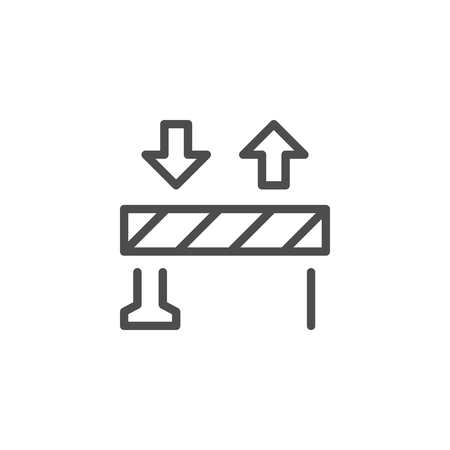 Barrier line iconのイラスト素材