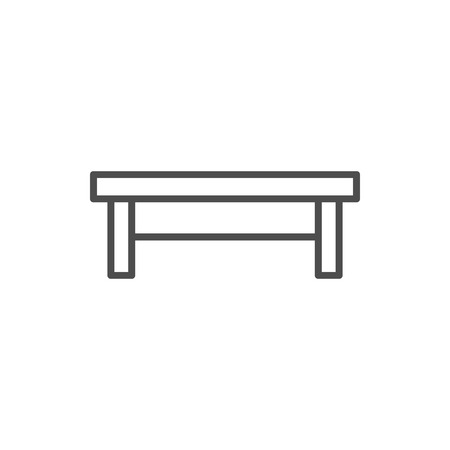 Coffee table line iconの写真素材