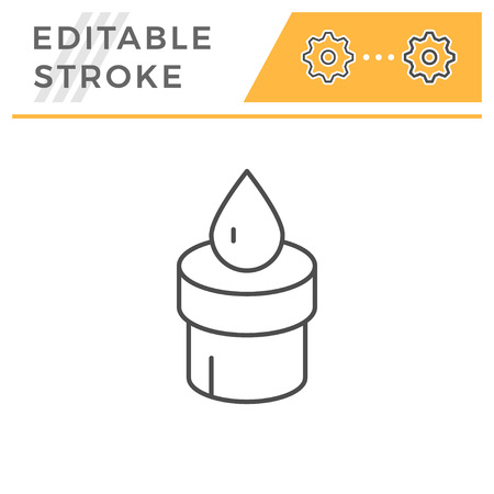 Sewerage system line icon isolated on white. Editable stroke. Vector illustrationのイラスト素材