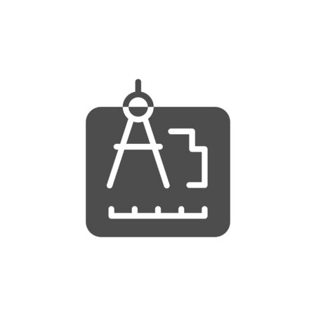 Engineering document icon and blueprint conceptのイラスト素材
