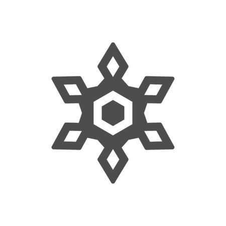 Snowflake icon or snow conceptのイラスト素材