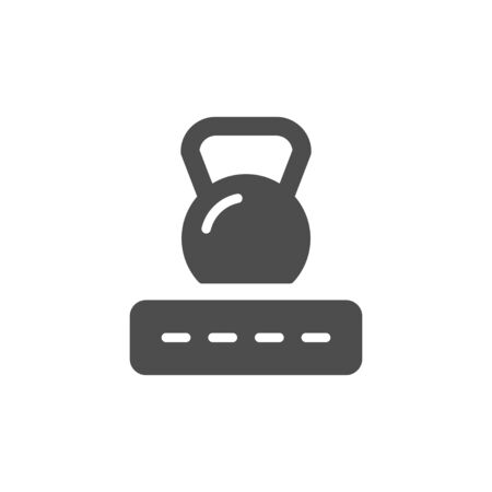 Mattress firmness glyph modern iconのイラスト素材