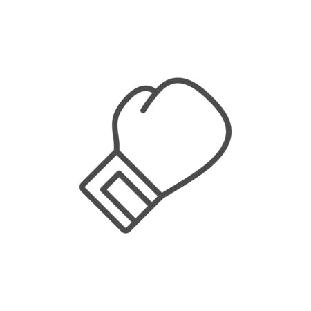 Boxing glove line outline iconのイラスト素材