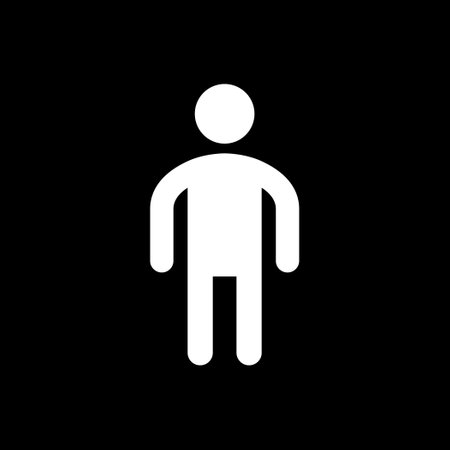 Man glyph icon and male symbolのイラスト素材