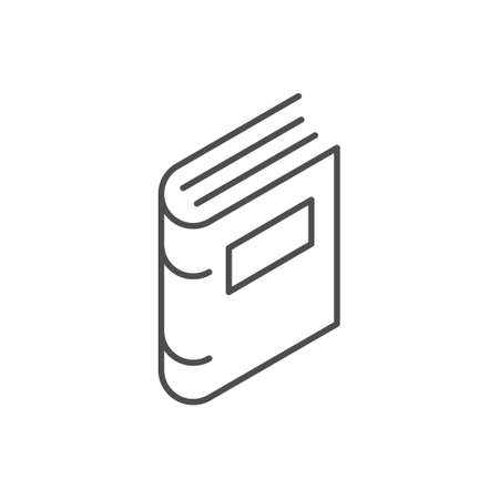 Book line icon or education conceptのイラスト素材