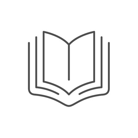 Book line icon or education conceptのイラスト素材