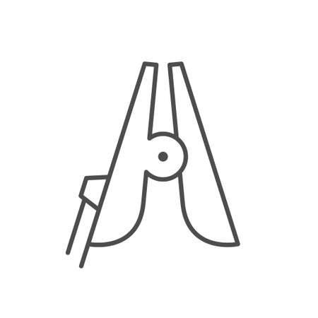 Welding clamp line outline iconのイラスト素材