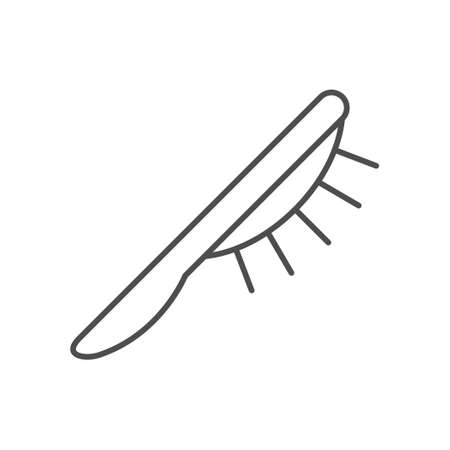 Hair comb line outline iconのイラスト素材