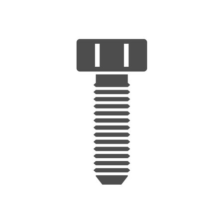 Hex bolt line outline iconのイラスト素材