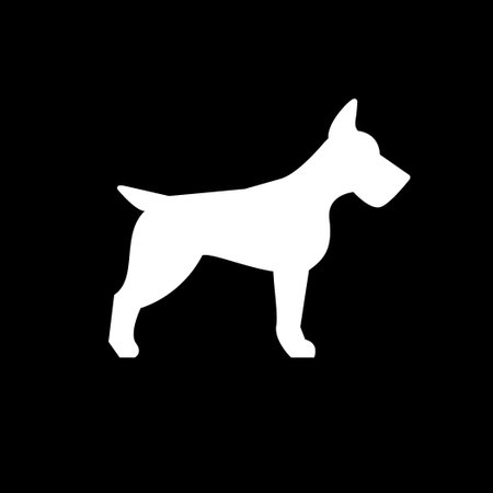 Dog or domestic pet glyph iconのイラスト素材