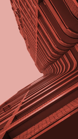 Residential high rise building in Eastern Europeの写真素材